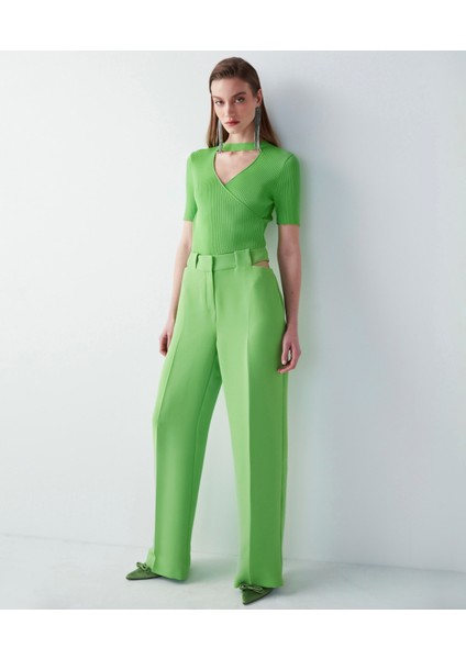 Cutout Wide Leg Fit Pantolon fiyatları