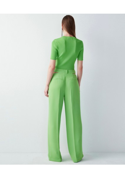 Cutout Wide Leg Fit Pantolon indirimleri