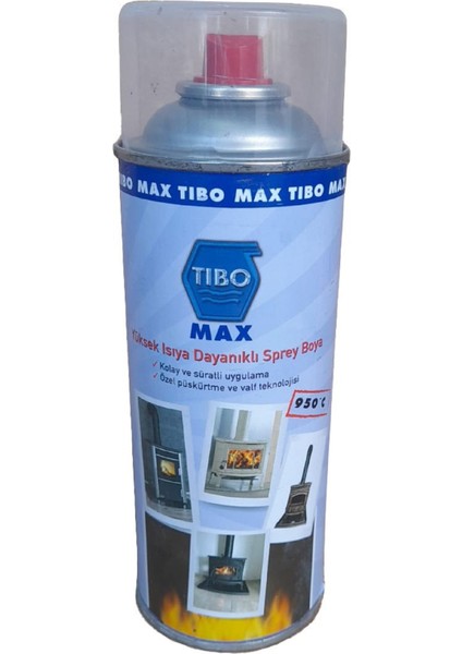 Max Şömine Sprey Boyası Yüksek Isıya Dayanıklı Siyah
