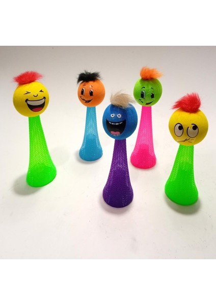 3 Renk Işıkla Fırlayan Suratlar Bas Fırlat Zıp Zıp Oyuncak Emoji Toplar Süper Zevkli Işık Show fiyatları