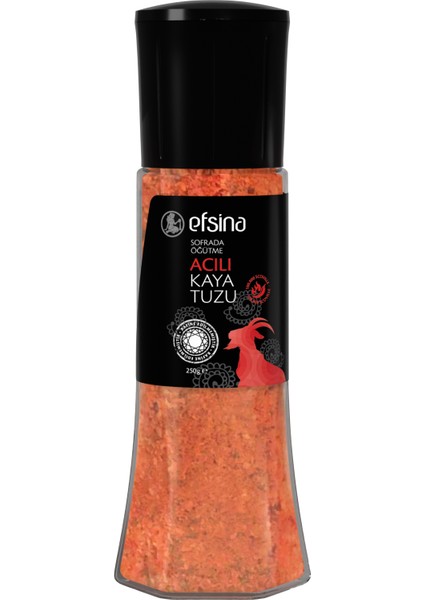 Sofrada Öğütme Acılı Kaya Tuzu 250 G