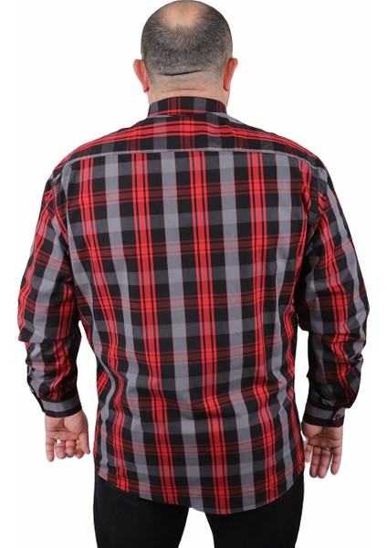 Mocgrande Büyük Beden Erkek Cepli Gömlek Viento 23368 Siyah