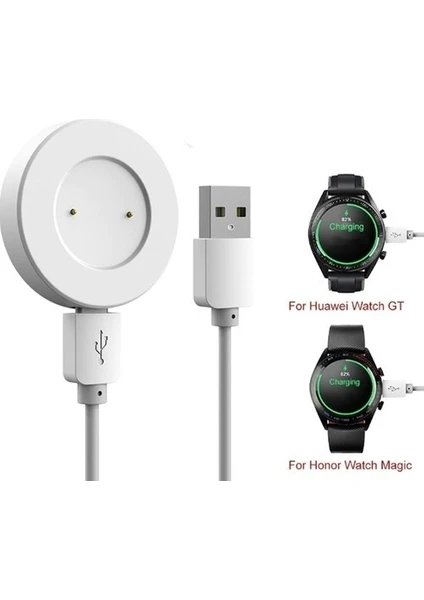 Huawei Gt2 - Watch Dream - Magic - Gt USB Şarj Kablosu Aleti Yüksek Kalite Hızlı Manyetik Şarj Aleti