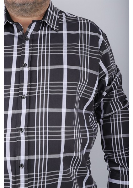 Mocgrande Büyük Beden Erkek Gömlek Milagro 23371 Siyah modelleri