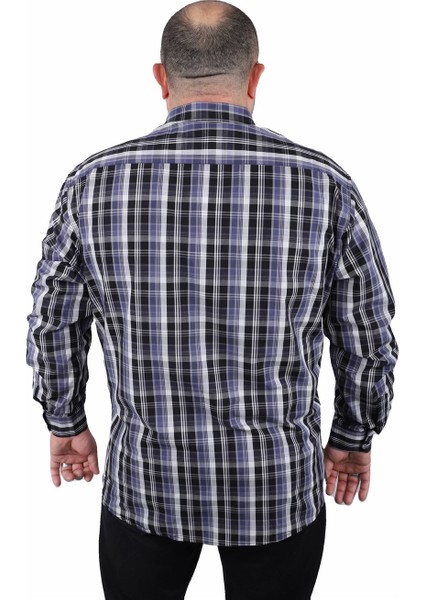 Mocgrande Büyük Beden Erkek Cepli Gömlek Estacional 23372 Siyah