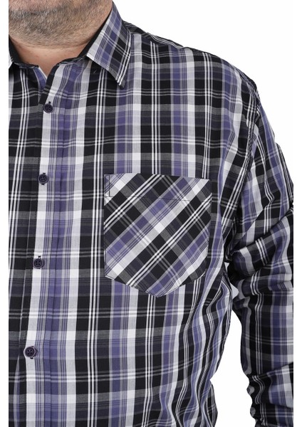 Mocgrande Büyük Beden Erkek Cepli Gömlek Estacional 23372 Siyah fiyatları