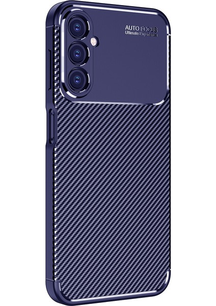 Samsung Galaxy A14 Kılıf Karbon Desenli Lux Negro Silikon