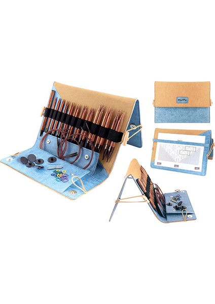 Balım Örgü Evi Knitpro Ginger Premium Çantalı Değiştirilebilir Misina 11'li Tam Set