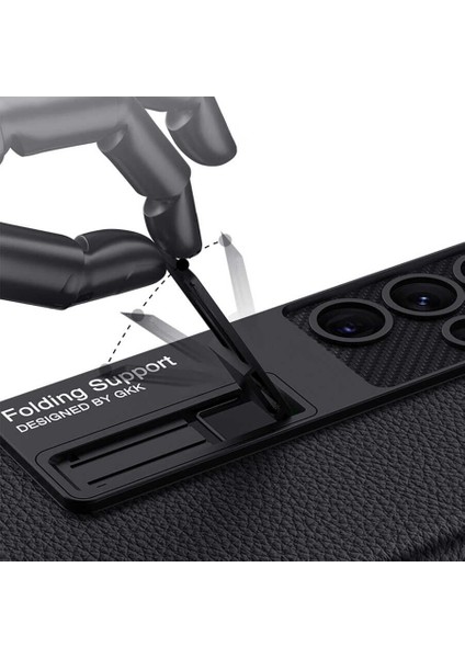Samsung Galaxy S23 Plus Kılıf Renkli Standlı Sert Kipta Kapak