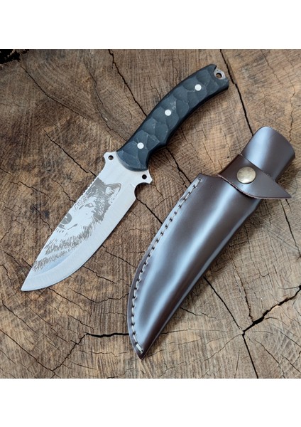 Av Bıçağı Bushcraft Yüksek Kalite Bıçak Bozkurt Avcı Bıçağı Kamp Bıçağı El Yapımı Hgsbozc8