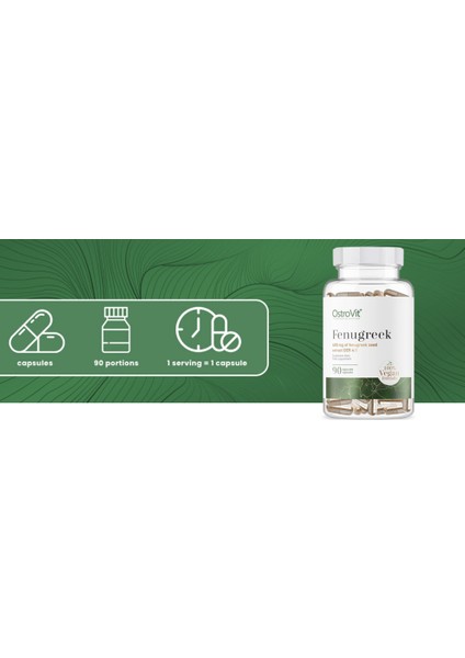 Fenugreek 600 mg 90 Vegan Kapsül