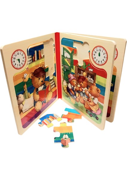 Kitap Şeklinde Ahşap Puzzle