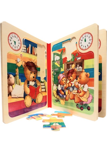 Kitap Şeklinde Ahşap Puzzle