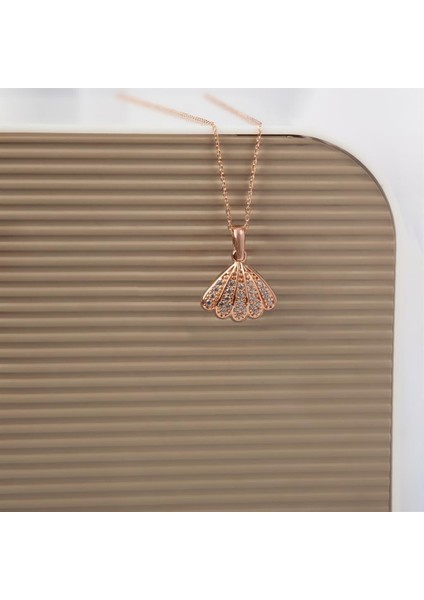 Mercan Inci Rose Kaplama 925 Gümüş Kadın Kolye fiyatları