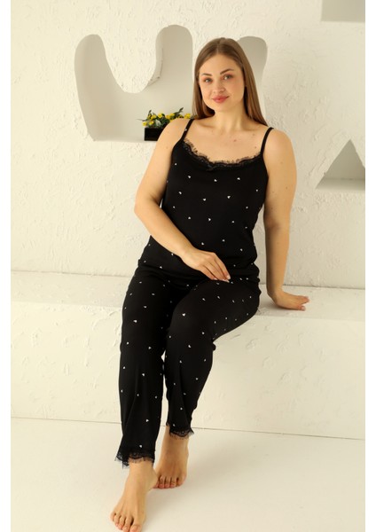 Sabahlıklıklı 3 Parça Çeyizlik Kutulu Kadın Pijama Takımı- Dantelli Kutulu Kadın Pijama- Geniş Beden Aralığı fırsatları