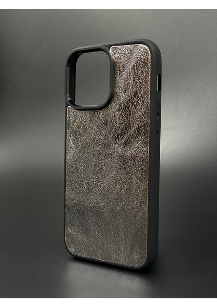 iPhone14 Pro Max Kılıf Multi Snake Desenli Hakiki Deri Kılıf