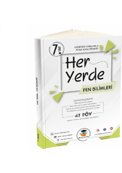 7. Sınıf Zekaküpü Matematik, Fen Bilimleri Heryerde Föy Seti - 2023