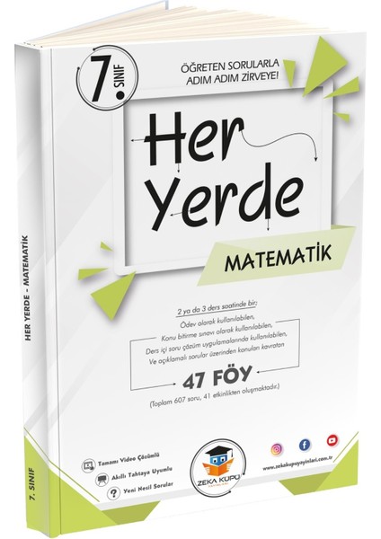 7. Sınıf Zekaküpü Matematik, Fen Bilimleri Heryerde Föy Seti - 2023