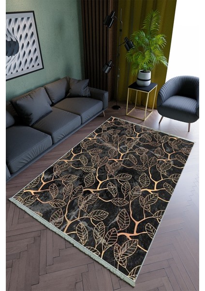 Salon Halısı Modern Gri Gri Yolluk Kaymaz Yuvarlak Oval Kesme Ince Yıkanabilir Halı