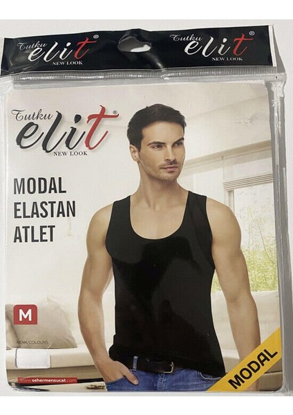 Erkek Modal Likralı Askılı Atlet 1201 - 6 Adet