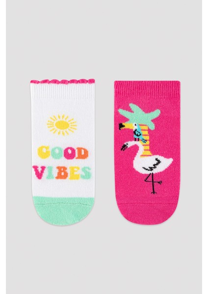 Kız Çocuk Vibes 2Li Patik Çorap