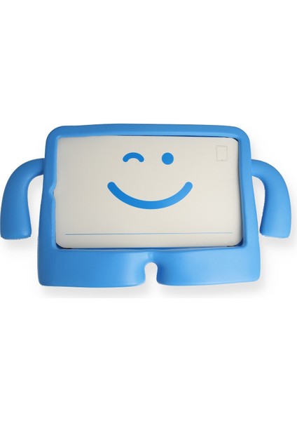 iPad 4 9.7 Kılıf Karakter Tablet Silikon - Mavi