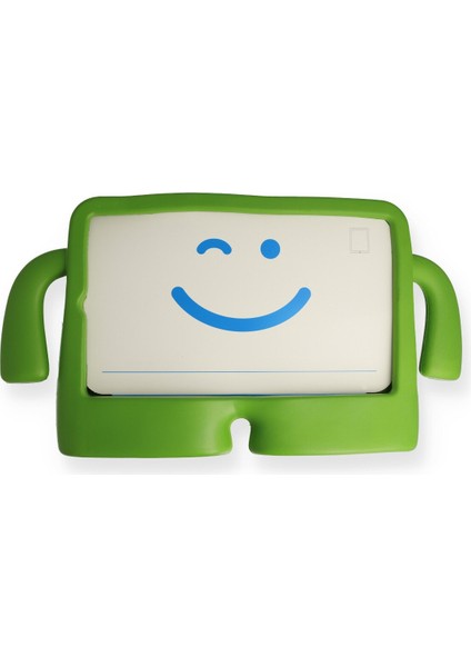 Happycase iPad 4 9.7 Kılıf Karakter Tablet Silikon - Yeşil