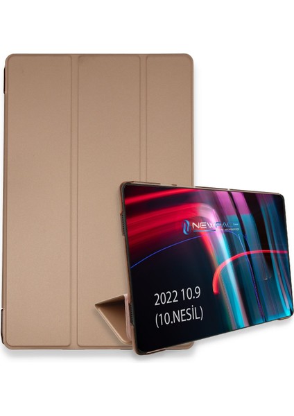 Happycase iPad 2022 10.9 (10.nesil) Kılıf Tablet Smart Kılıf - Rose Gold