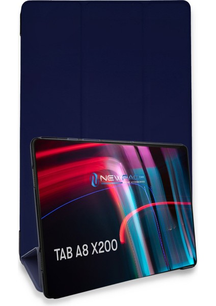Samsung Galaxy X200 Tab A8 10.5 Kılıf Tablet Smart Kılıf - Lacivert