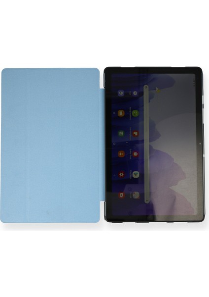 Happycase Samsung Galaxy T870 Tab S7 11 Kılıf Tablet Smart Kılıf - Mavi