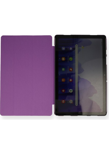 Happycase Samsung Galaxy X200 Tab A8 10.5 Kılıf Tablet Smart Kılıf - Mor