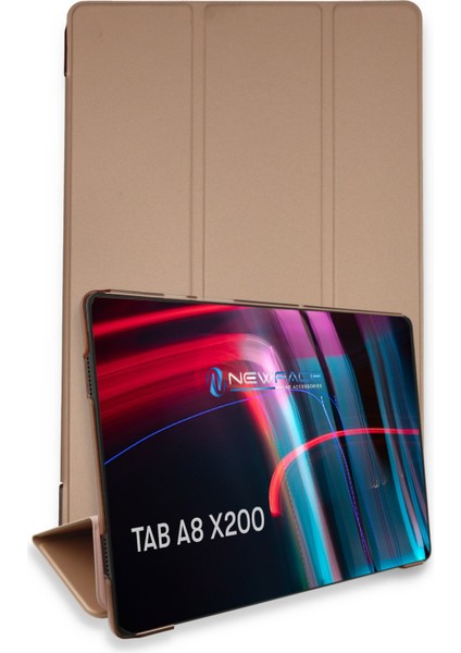 Samsung Galaxy X200 Tab A8 10.5 Kılıf Tablet Smart Kılıf - Rose Gold
