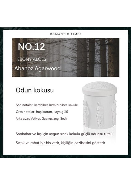 Heykel Sanatı Aromaterapi Mumu Eşlik Eden Alçı Heykel Dumansız Aromaterapi Mumu (Yurt Dışından)