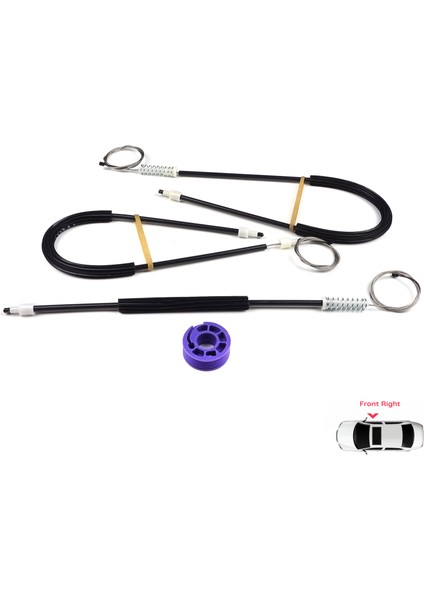 Seat Toledo MK3 2004-2009 Altea 5P1 XL 5P5 5P8 5P0837462 İçin Elektrikli Ön Sağ Kapı Cam Kriko Seti