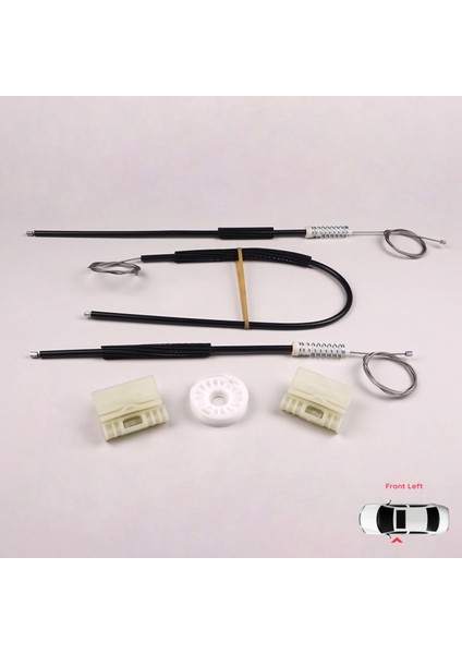 Audi A2 8Z 8Z0 1999-2005 5-Kapı Hatchback 8Z0837461 İçin Elektrikli Ön Sol Cam Kriko Tamir Seti