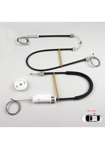 Mercedes CLS Class C219 W219 2004-2011 A2197300846 İçin Arka Sağ Cam Kriko Tamir Seti