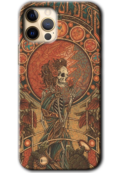Apple iPhone 11 Pro Kılıf Hd Desen Baskılı Arka Kapak + Mat Kobra Cam - Iskelet Aşk