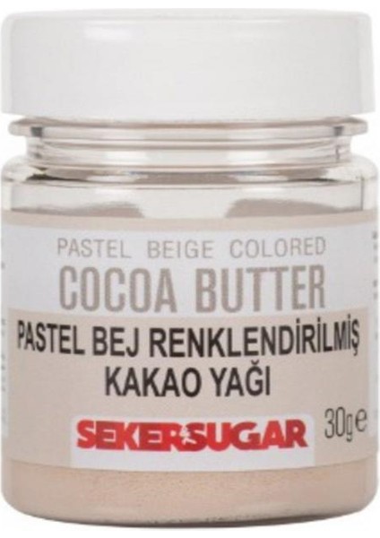Pastel Bej Yenilebilir Kakao Yağı 30 gr