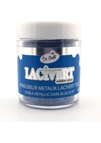 Yenilebilir Lacivert Metalik Toz Sim Boya 10 gr
