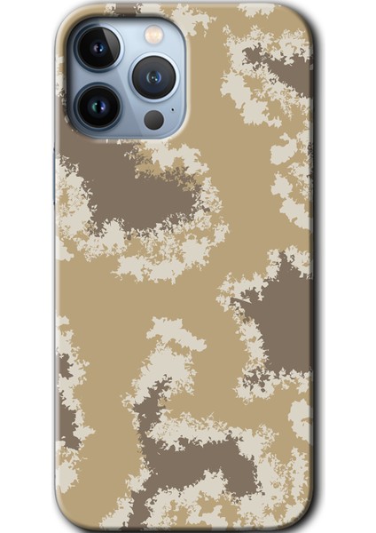 Apple iPhone 13 Pro Kılıf Hd Desen Baskılı Arka Kapak + Mat Kobra Cam - Kamuflaj 33