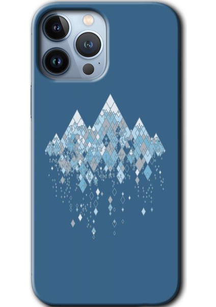 Apple iPhone 13 Pro Kılıf Hd Desen Baskılı Arka Kapak + Mat Kobra Cam - Iceberg