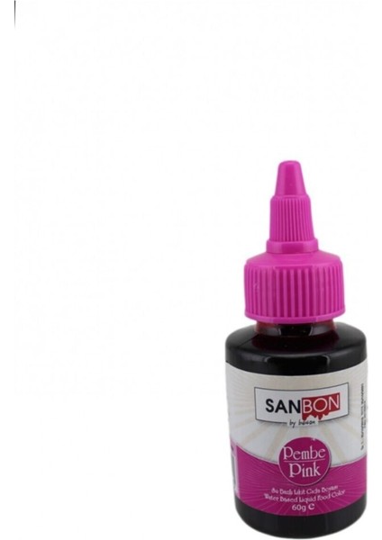 Su Bazlı Likit Sıvı Gıda Boyası 60 gr Pembe