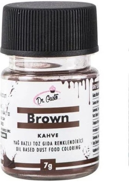 Yağ Bazlı Toz Çikolata Boyası Kahve 7 gr