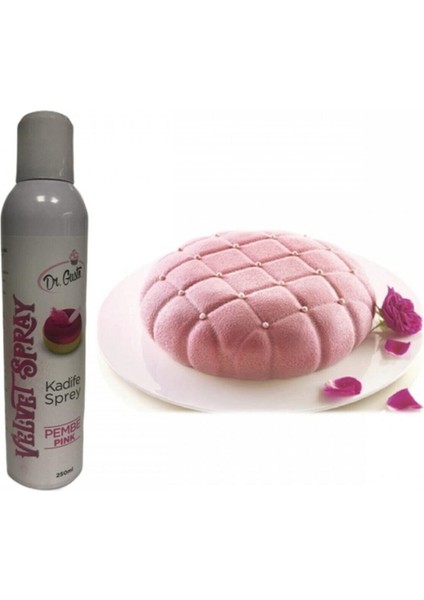 Kadife Sprey Gıda Boyası Pembe 250 ml