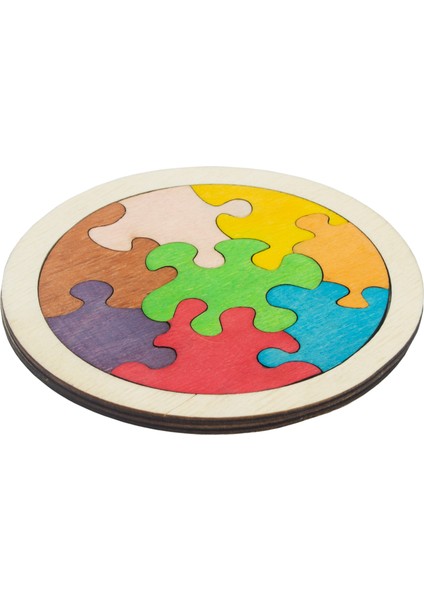 Ahşap Dairesel 8 Parçalı Puzzle
