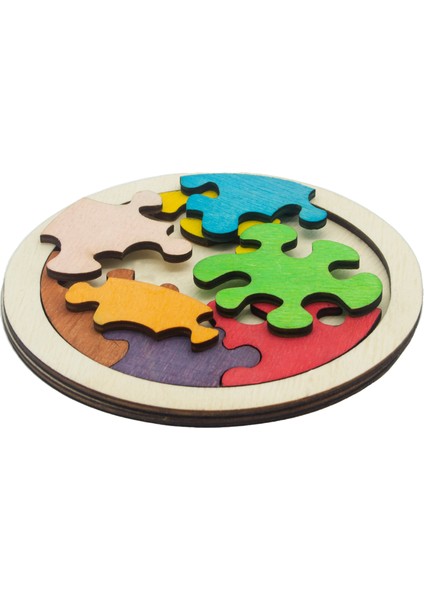 Ahşap Dairesel 8 Parçalı Puzzle