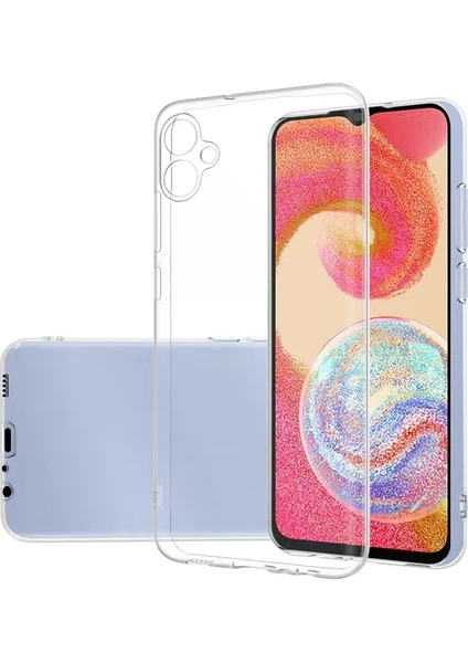 Caseart Samsung Galaxy A04E ile Uyumlu Kapak Kamera Korumalı Süper Silikon Kılıf