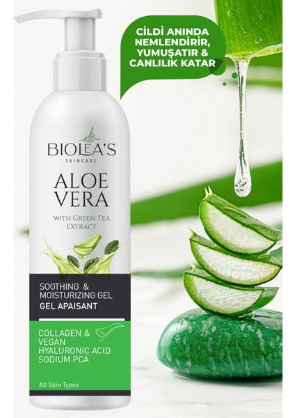 Aloevera Nemlendirici Jel +Vegan Hyalüronik Asit+Sodyum Pca 200 ml