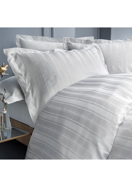 Bedding Shelly Çift Kişilik Xl Bambu Saten Nevresim Takımı - Gri fiyatları