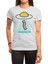 Breakfast Egg Bacon Ufo Sci Fi Beyaz Spor Tişört 1